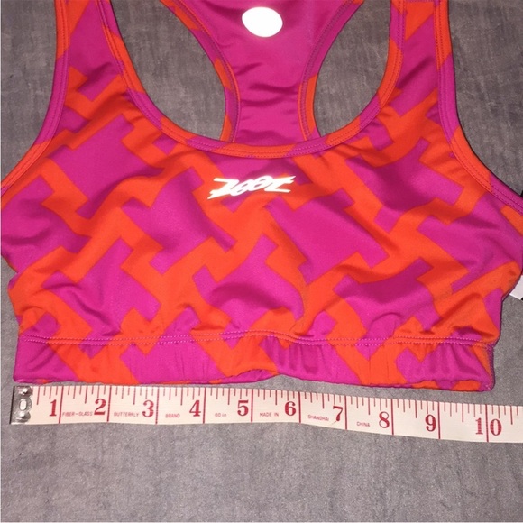 NWT Zoot Sports Bra Moonlight Reversible In Pink/Orange Size XSmall - Picture 4 of 9